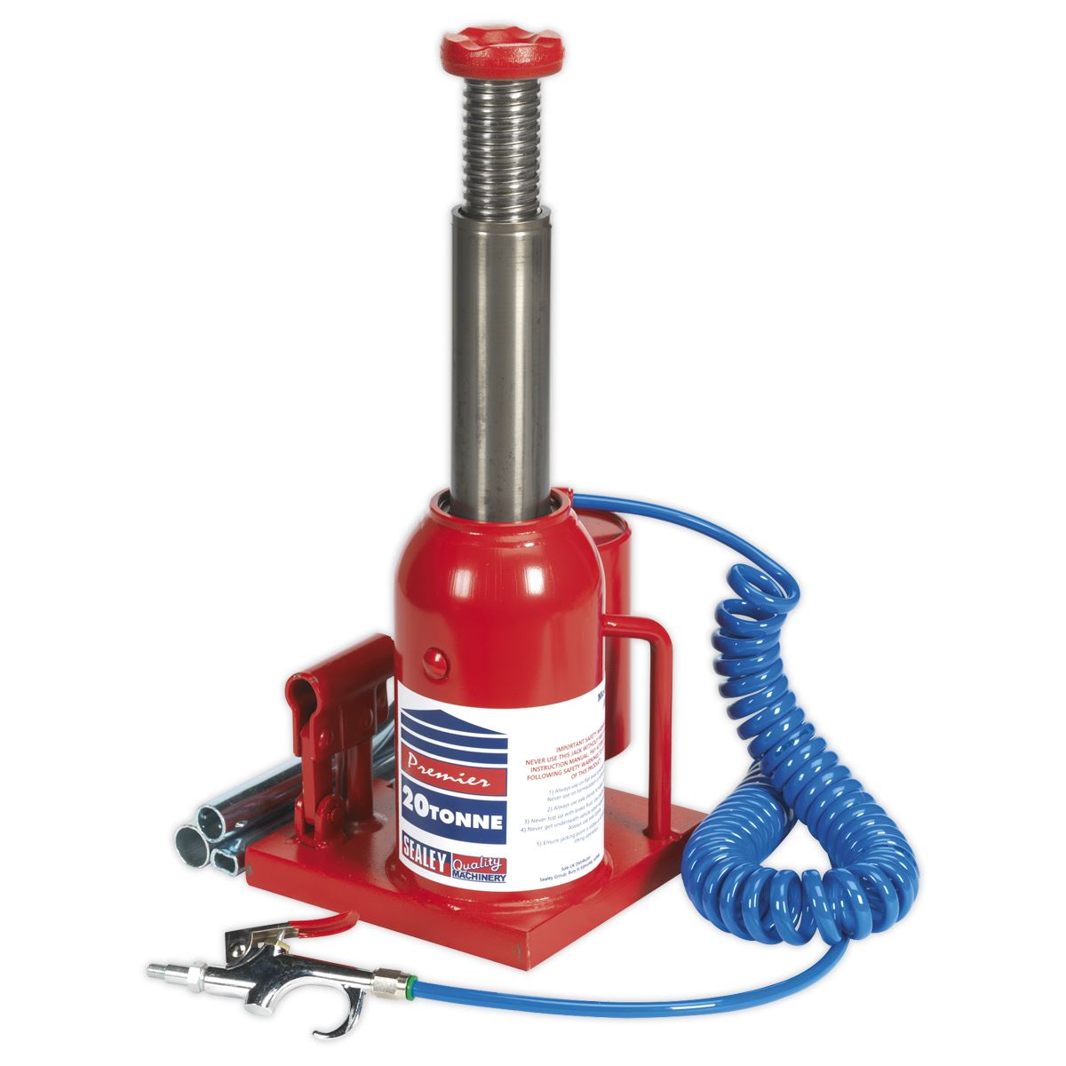 Sealey Bottle Jack 20 Tonne Manual/Air Hydraulic AM20