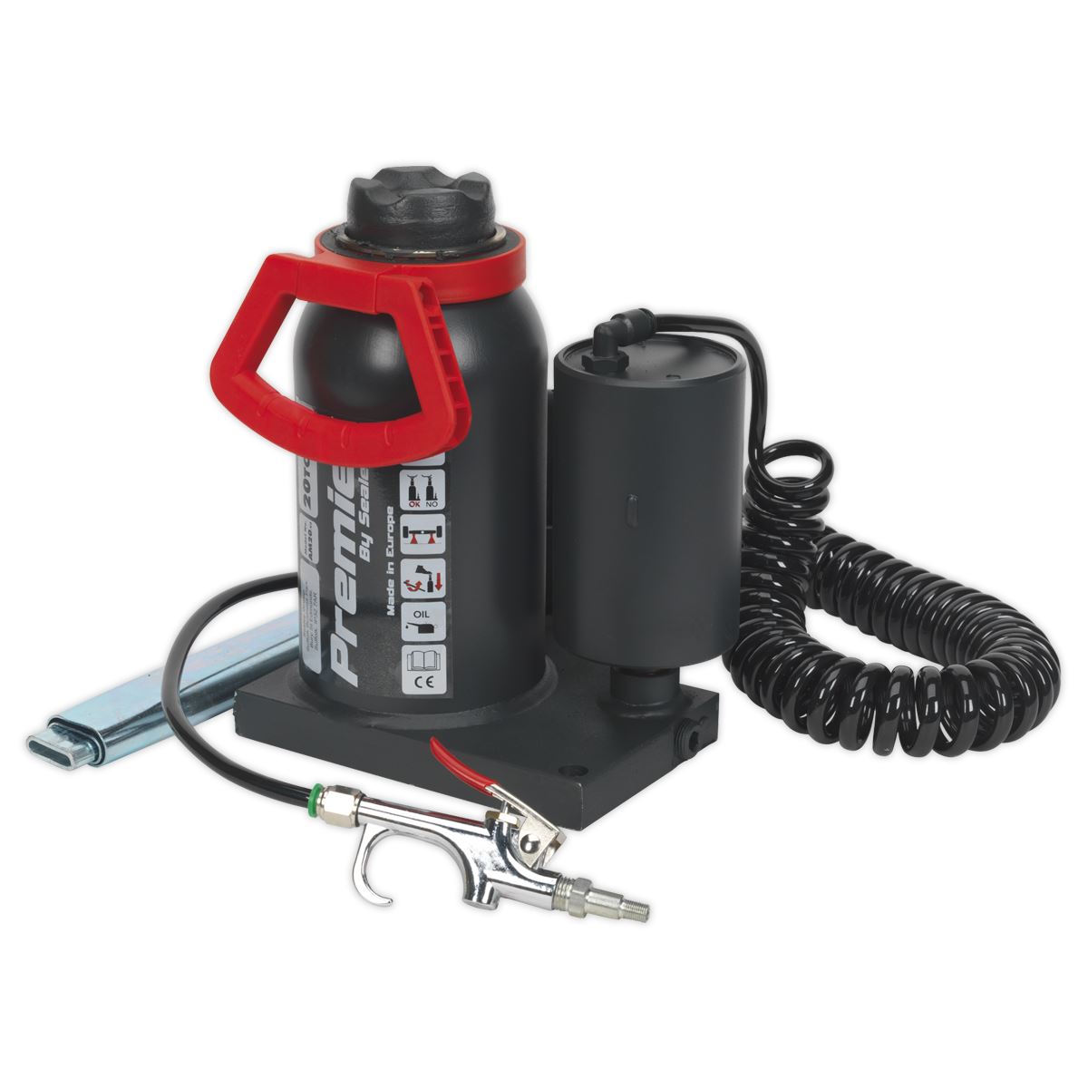 Sealey Bottle Jack 20 Tonne Manual/Air Hydraulic AM20