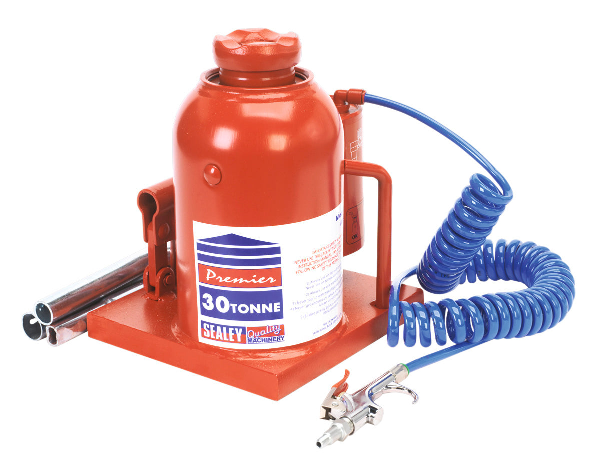 Sealey Bottle Jack 30 Tonne Manual/Air Hydraulic AM30