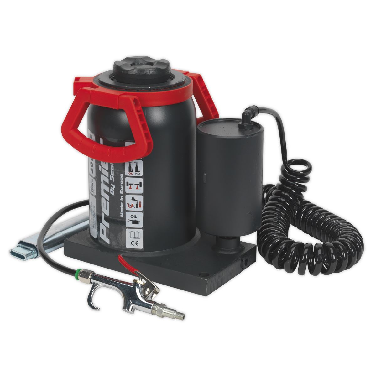 Sealey Bottle Jack 30 Tonne Manual/Air Hydraulic AM30