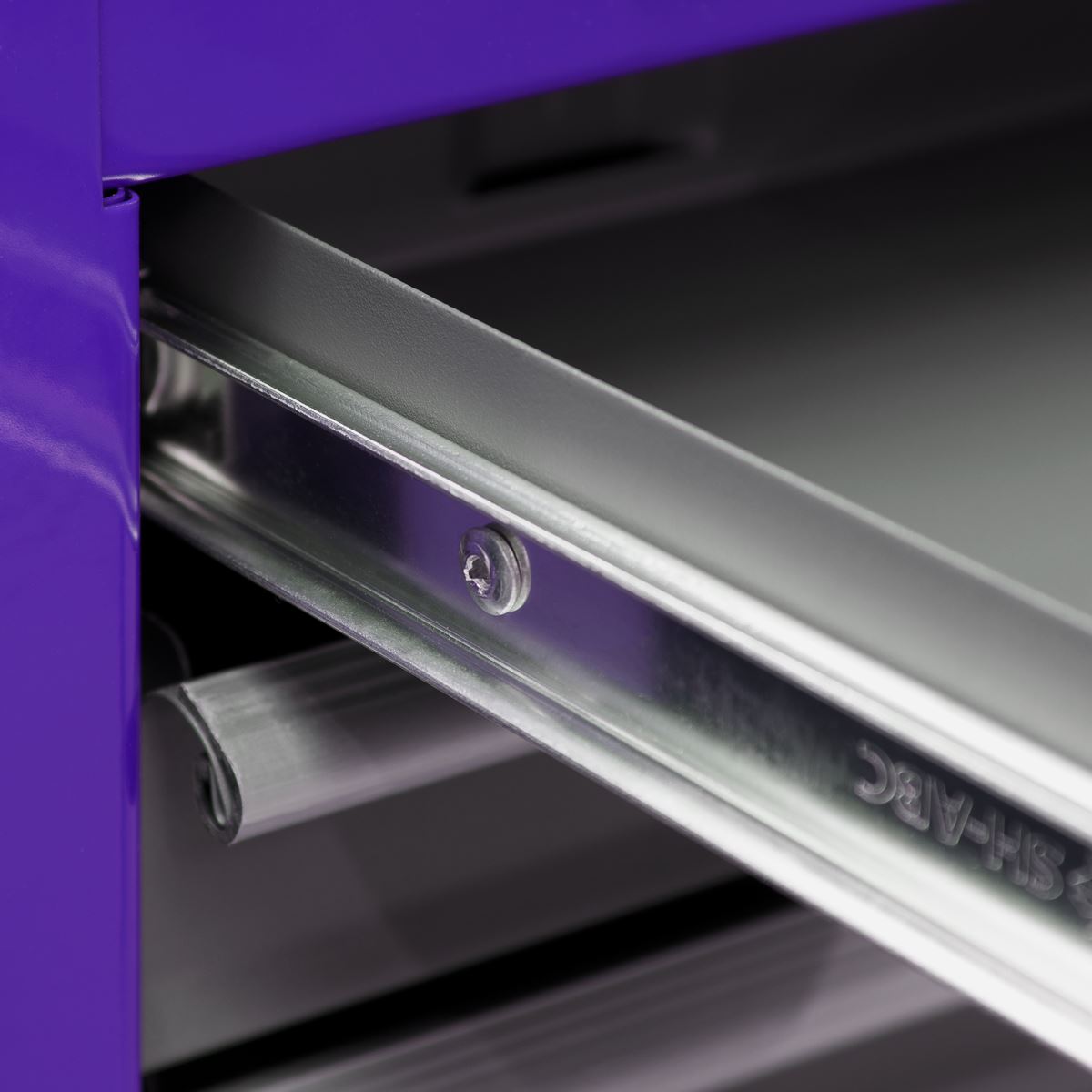 Sealey Topchest & Rollcab Combination 6 Drawer with Ball-Bearing Slides - Purple/Grey AP2200BBCP