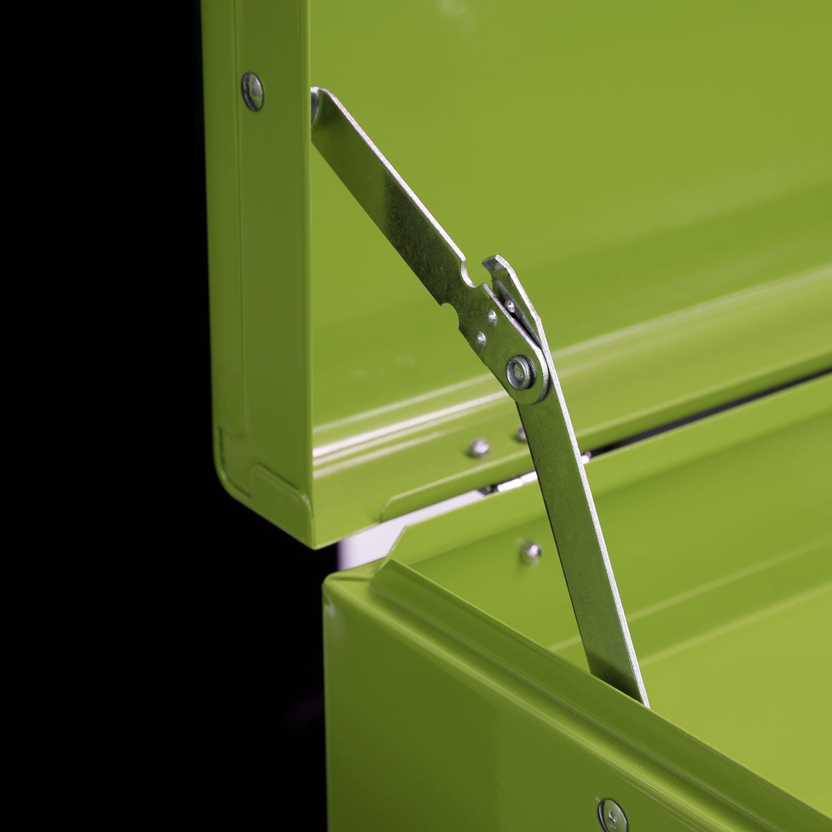 Sealey Topchest, Mid-Box & Rollcab 9 Drawer Stack - Hi-Vis Green AP2200BBHVSTACK