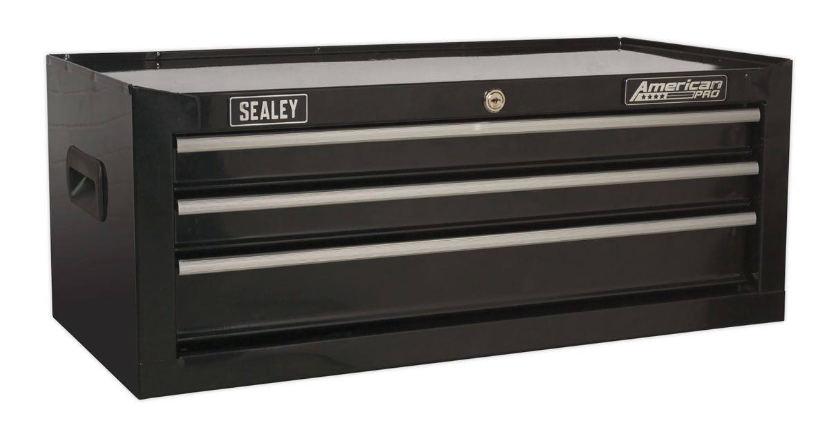 Sealey Mid-Box 3 Drawer with Ball-Bearing Slides - Black AP223B