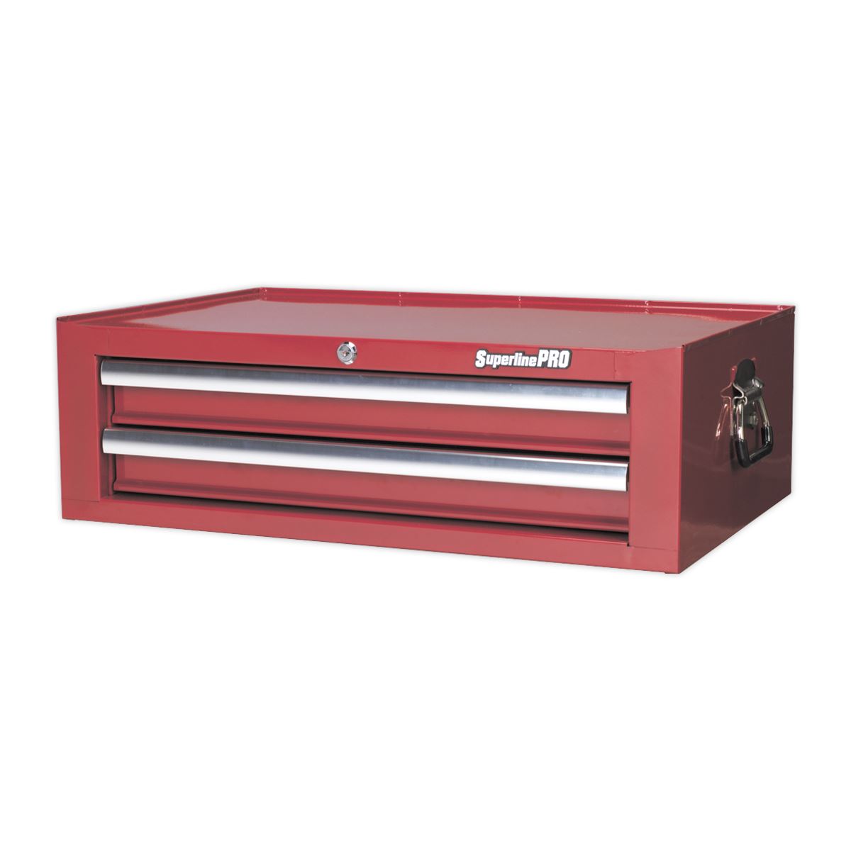 Sealey Mid-Box 2 Drawer with Ball-Bearing Slides - Red AP26029T