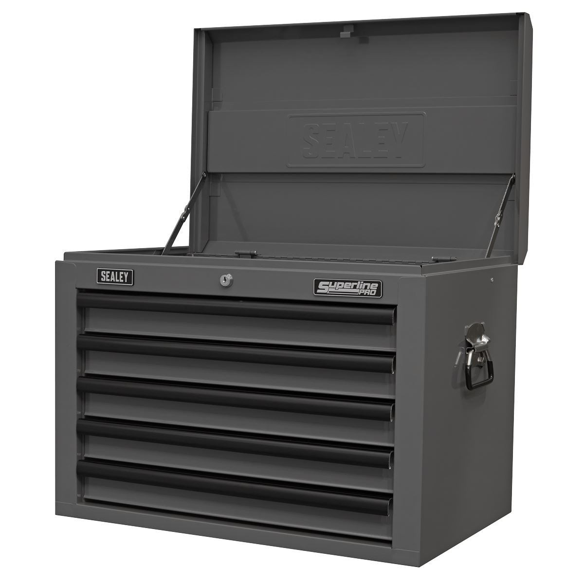 Sealey Grey Black Topchest 5 Drawer With Ball Bearing Slides AP26059TG