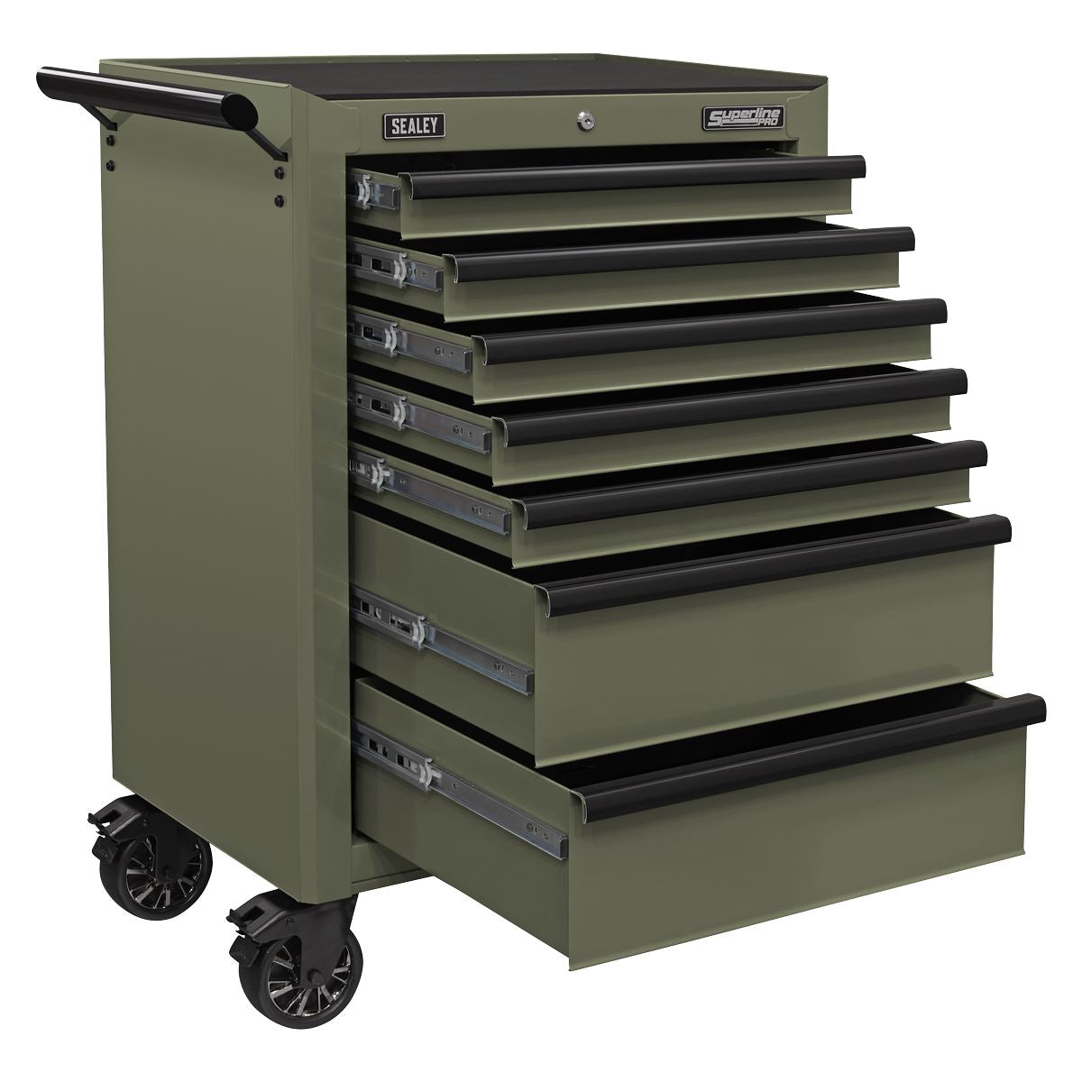 Sealey Superline PRO® Heavy-Duty Rollcab 7 Drawer - Khaki AP26479TK