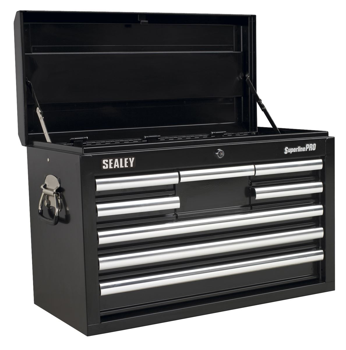 Sealey Topchest 8 Drawer with Ball-Bearing Slides - Black AP33089B