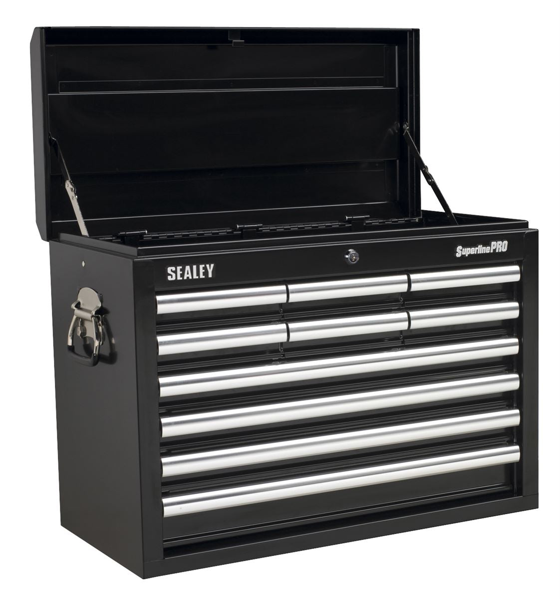 Sealey Topchest 10 Drawer with Ball-Bearing Slides - Black AP33109B