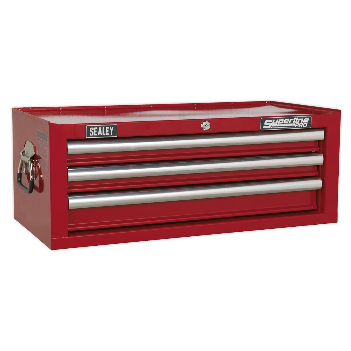 Sealey Mid-Box 3 Drawer with Ball-Bearing Slides - Red AP33339
