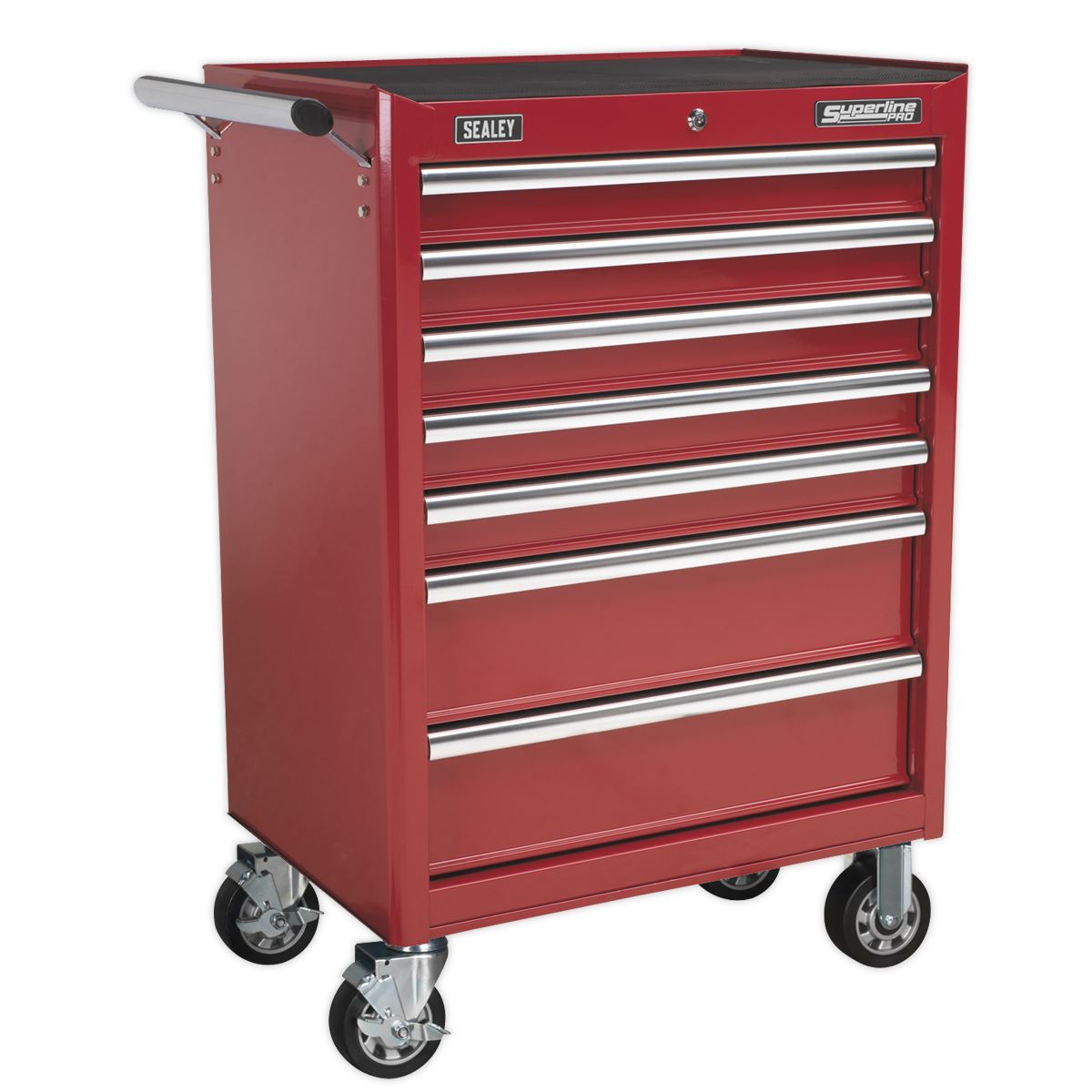 Sealey Rollcab 7 Drawer with Ball-Bearing Slides - Red AP33479