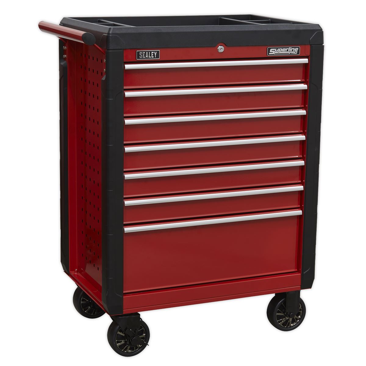 Sealey Rollcab 7 Drawer with Ball-Bearing Slides - Red AP3407