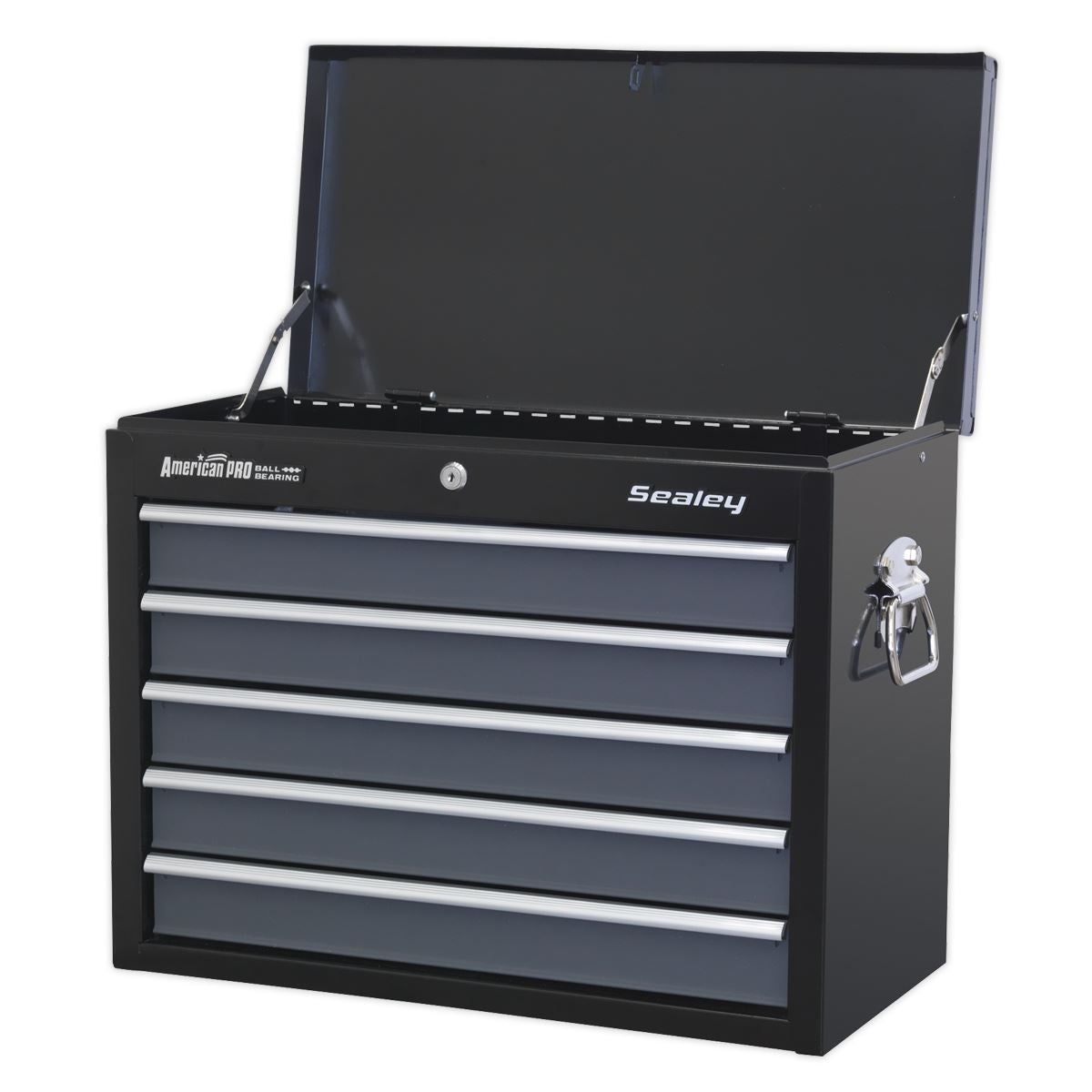 Sealey Topchest 5 Drawer with Ball-Bearing Slides - Black/Grey AP3505TB