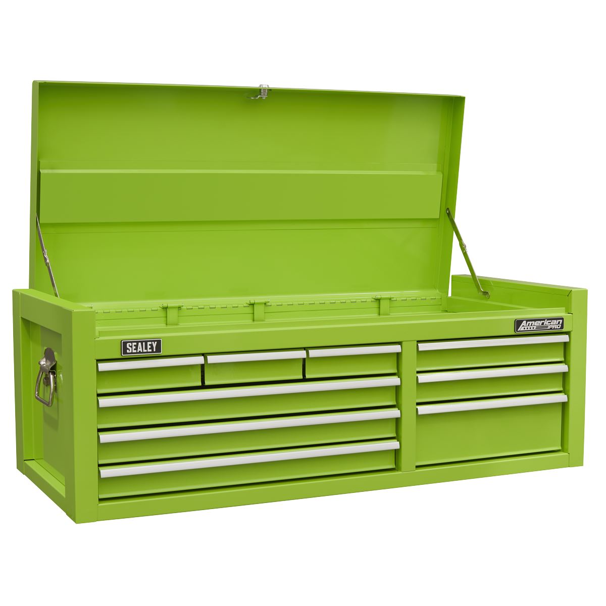 Sealey Green Topchest 9 Drawer with Ball Bearing Slides Double Skin AP4109HV