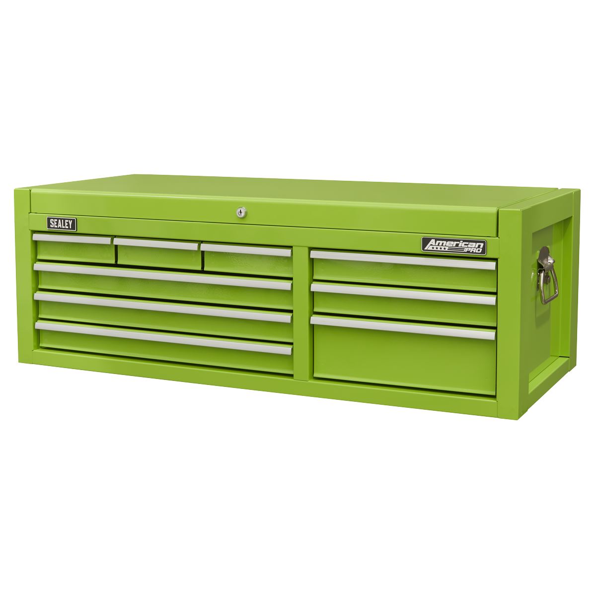 Sealey Green Topchest 9 Drawer with Ball Bearing Slides Double Skin AP4109HV
