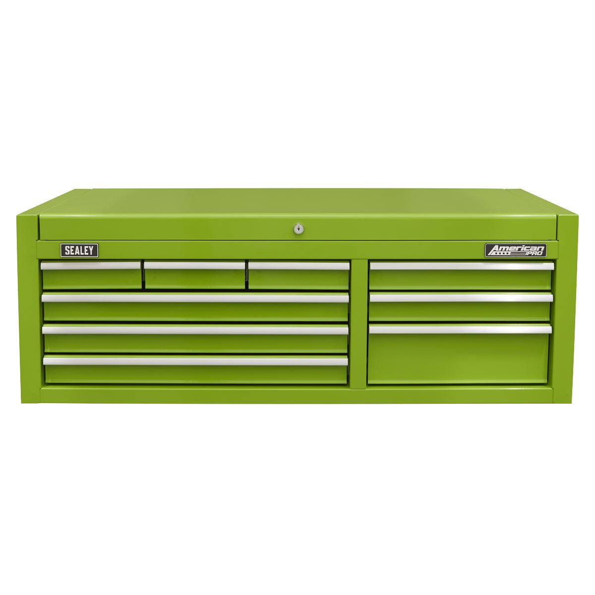 Sealey Green Topchest 9 Drawer with Ball Bearing Slides Double Skin AP4109HV