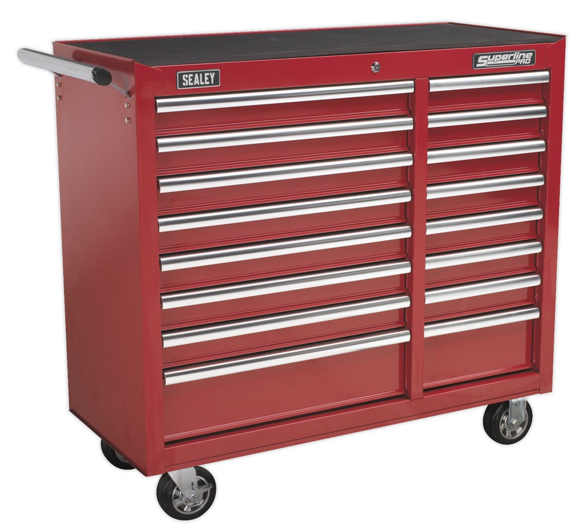 Sealey Rollcab 16 Drawer with Ball-Bearing Slides Heavy-Duty - Red AP41169