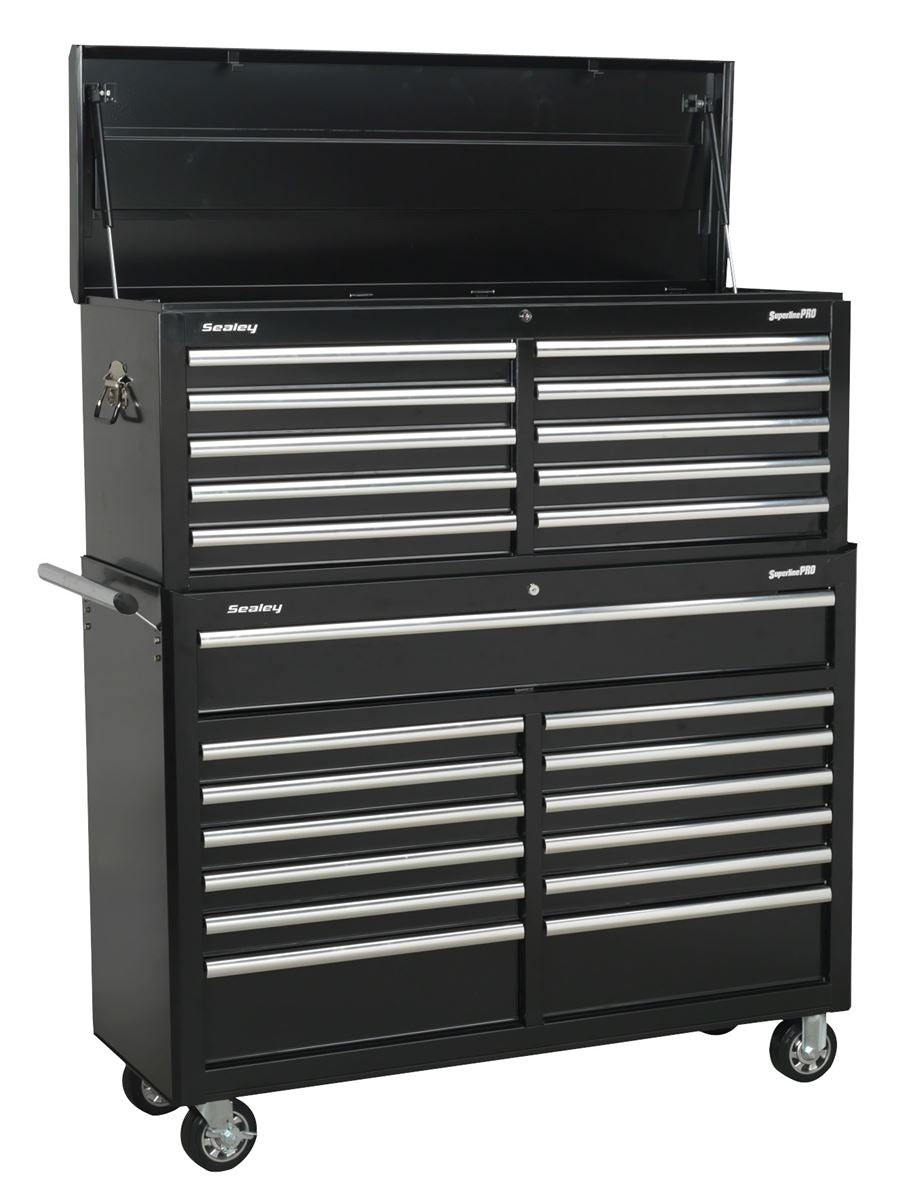 Sealey Tool Chest Combination 23 Drawer with Ball-Bearing Slides - Black AP52COMBO2