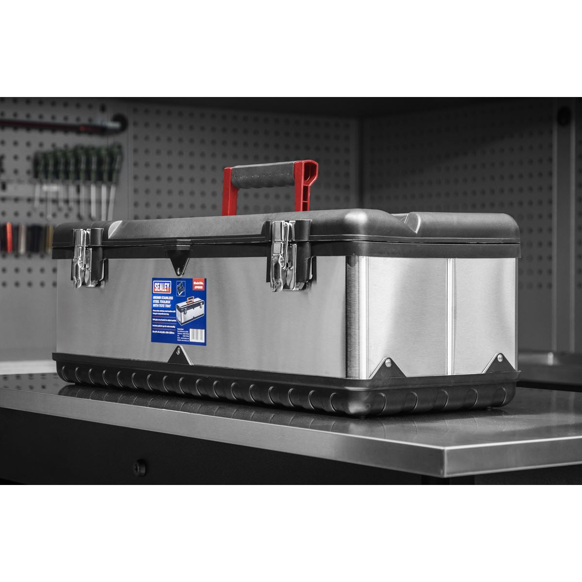 Sealey Stainless Steel Toolbox 660mm with Tote Tray AP660S