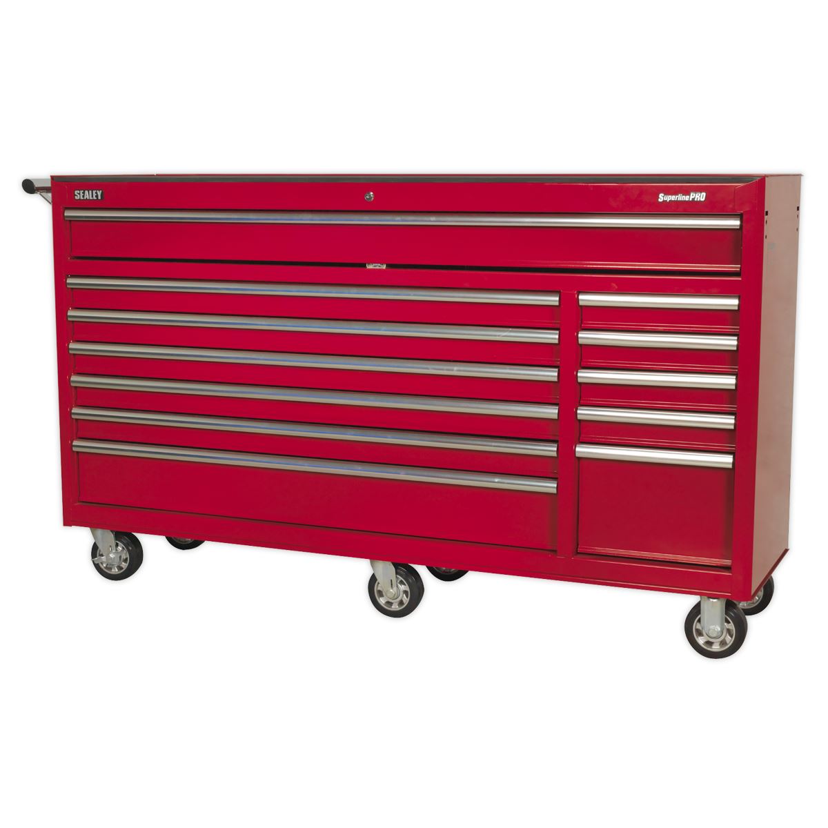 Sealey Rollcab 12 Drawer with Ball-Bearing Slides Heavy-Duty - Red AP6612