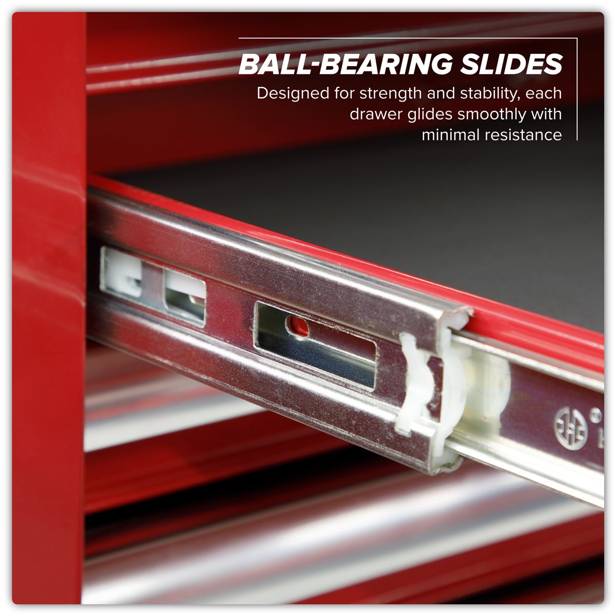 Sealey Topchest Mid-Box & Rollcab 23 Drawer Ball Bearing Slides Red AP66COMBO1