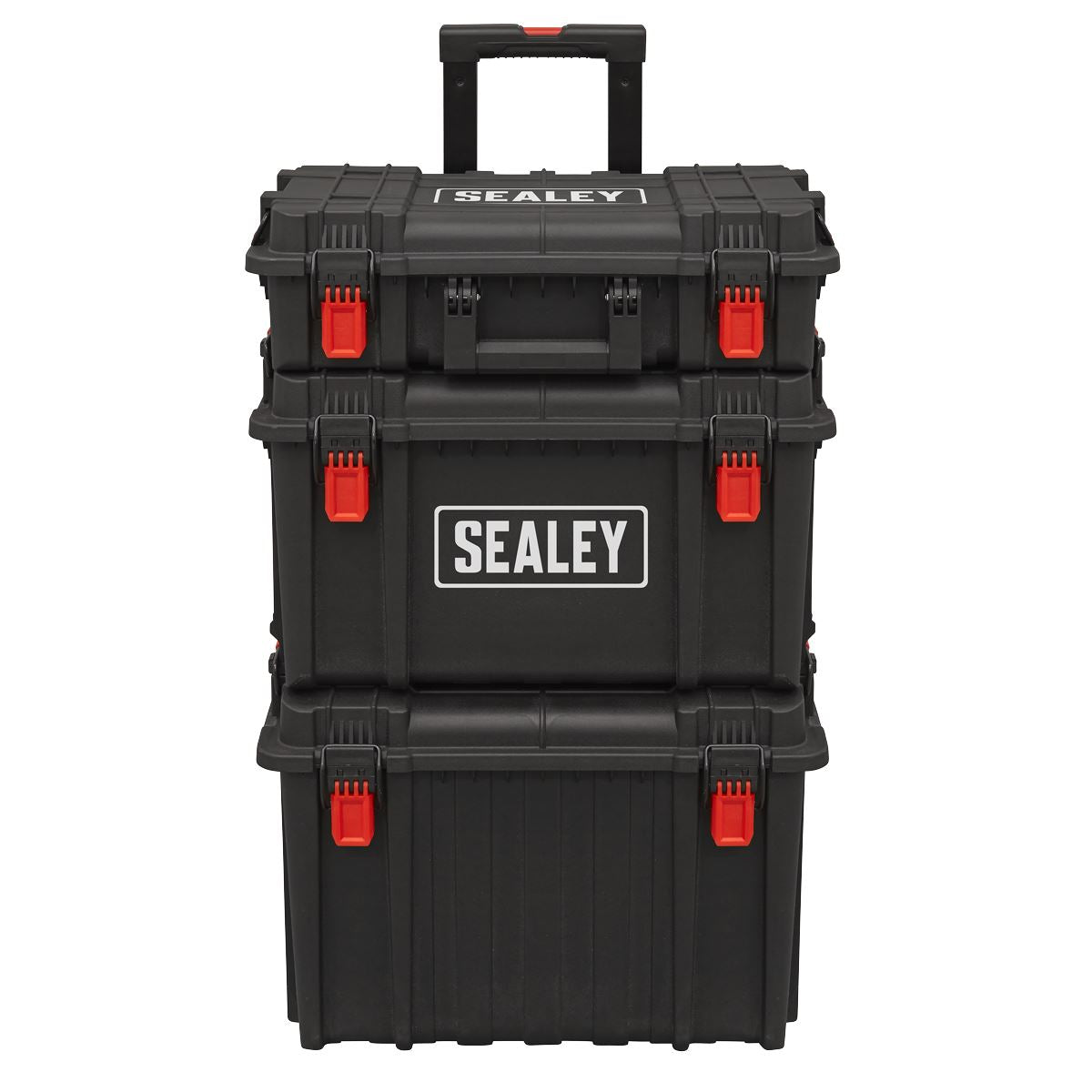 Sealey Mobile Storage System Set 3pc Heavy Duty Plastic 560 x 460 x 890mm AP890