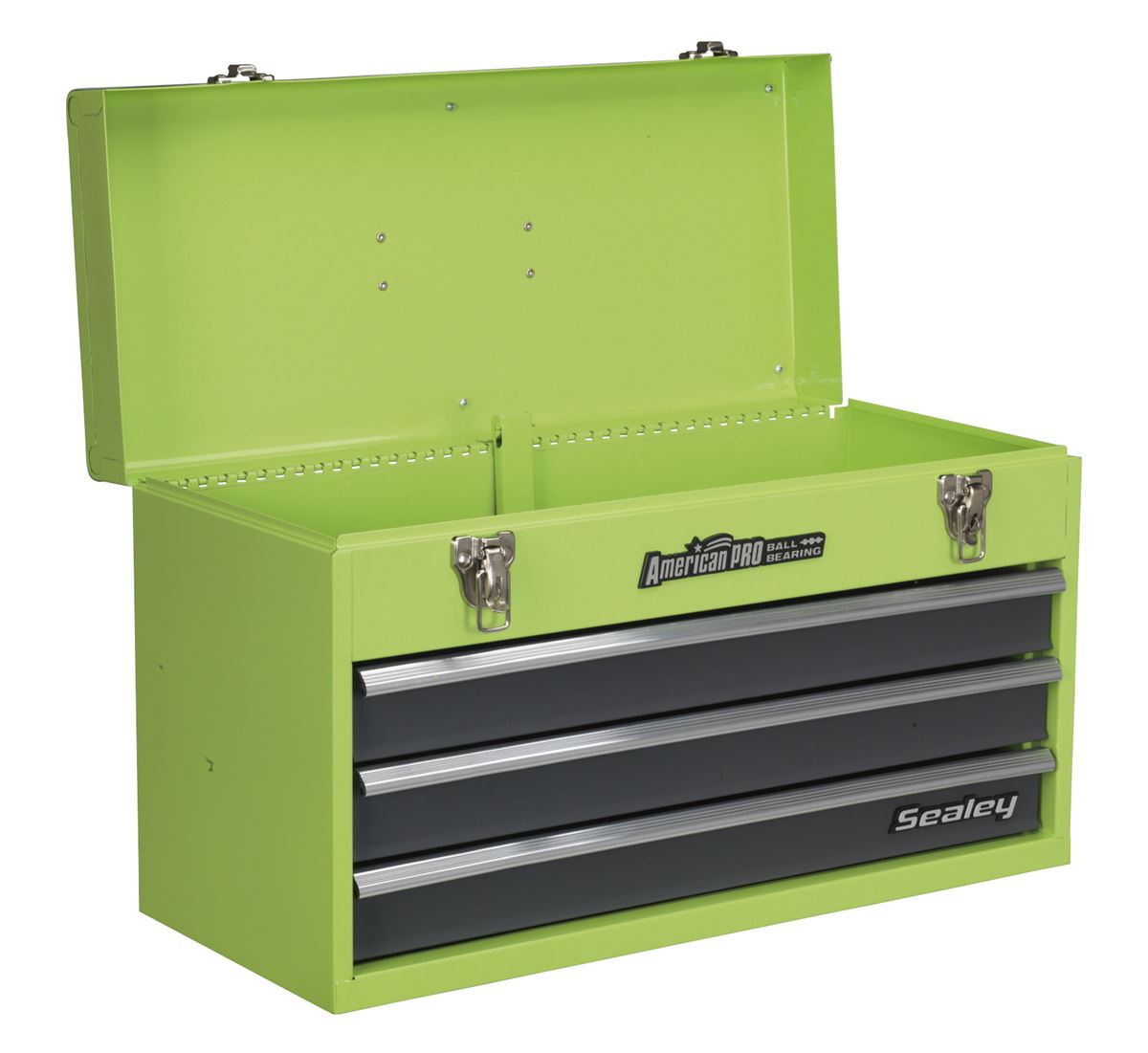 Sealey Tool Chest 3 Drawer Portable with Ball-Bearing Slides - Green/Grey AP9243BBHV
