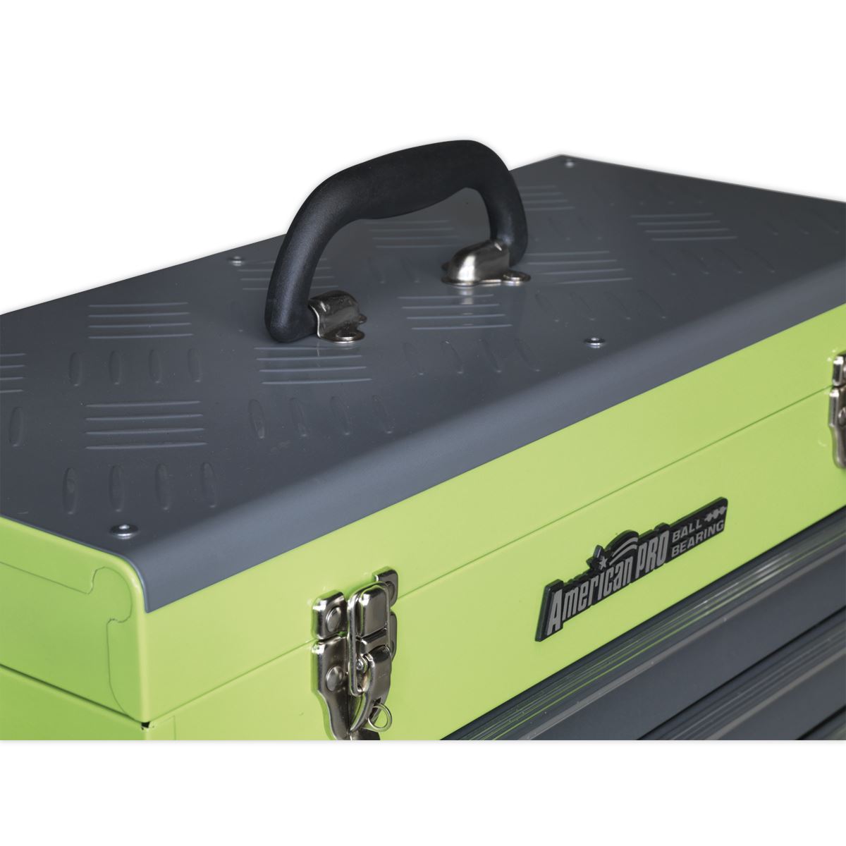 Sealey Tool Chest 3 Drawer Portable with Ball-Bearing Slides - Green/Grey AP9243BBHV