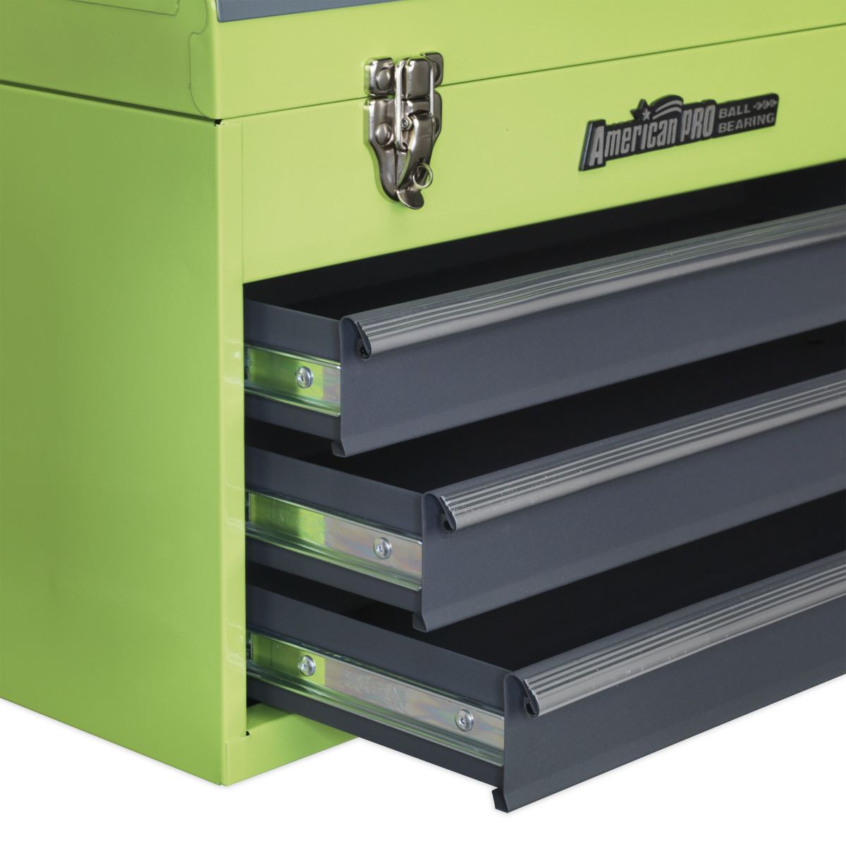Sealey Tool Chest 3 Drawer Portable with Ball-Bearing Slides - Green/Grey AP9243BBHV