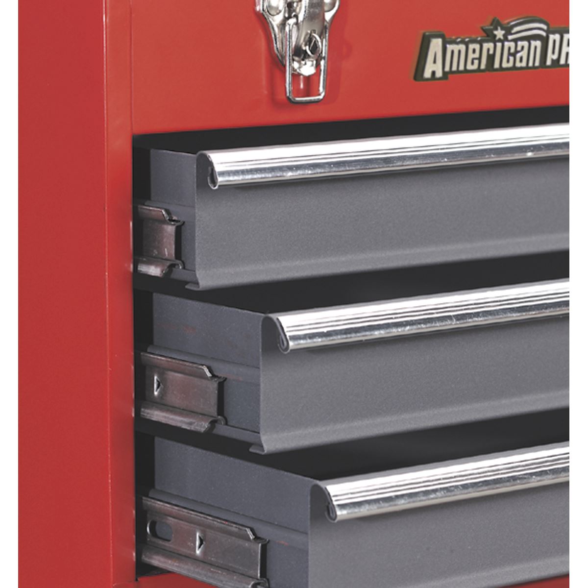 Sealey Tool Chest 3 Drawer Portable with Ball-Bearing Slides - Red/Grey AP9243BB