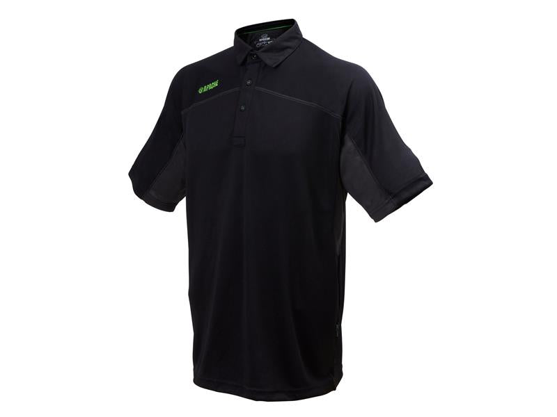 Apache Langley Black Performance Work Polo Shirt Medium 38/40in APALANGM