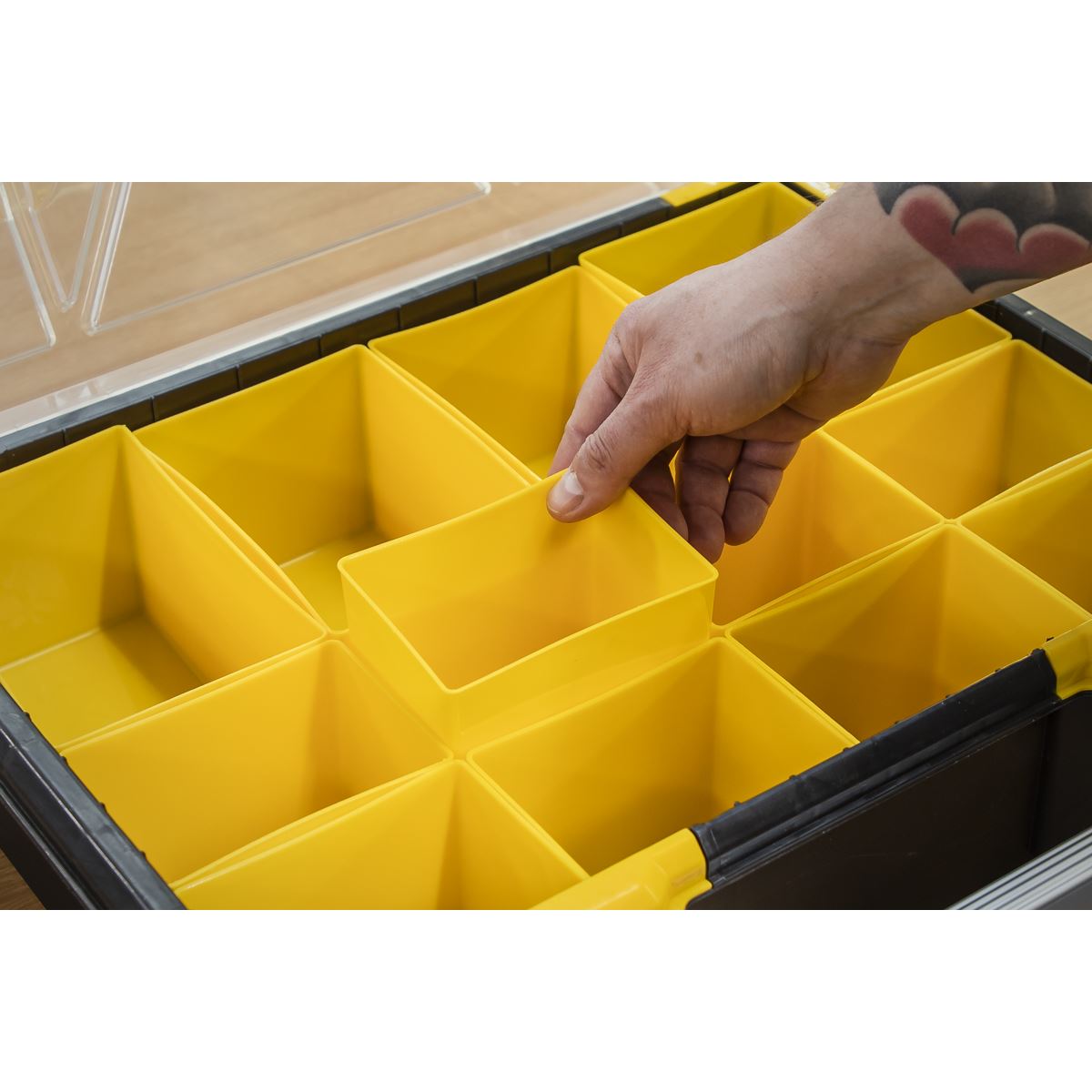 Sealey Parts Storage Case with 12 Removable Compartments APAS12R