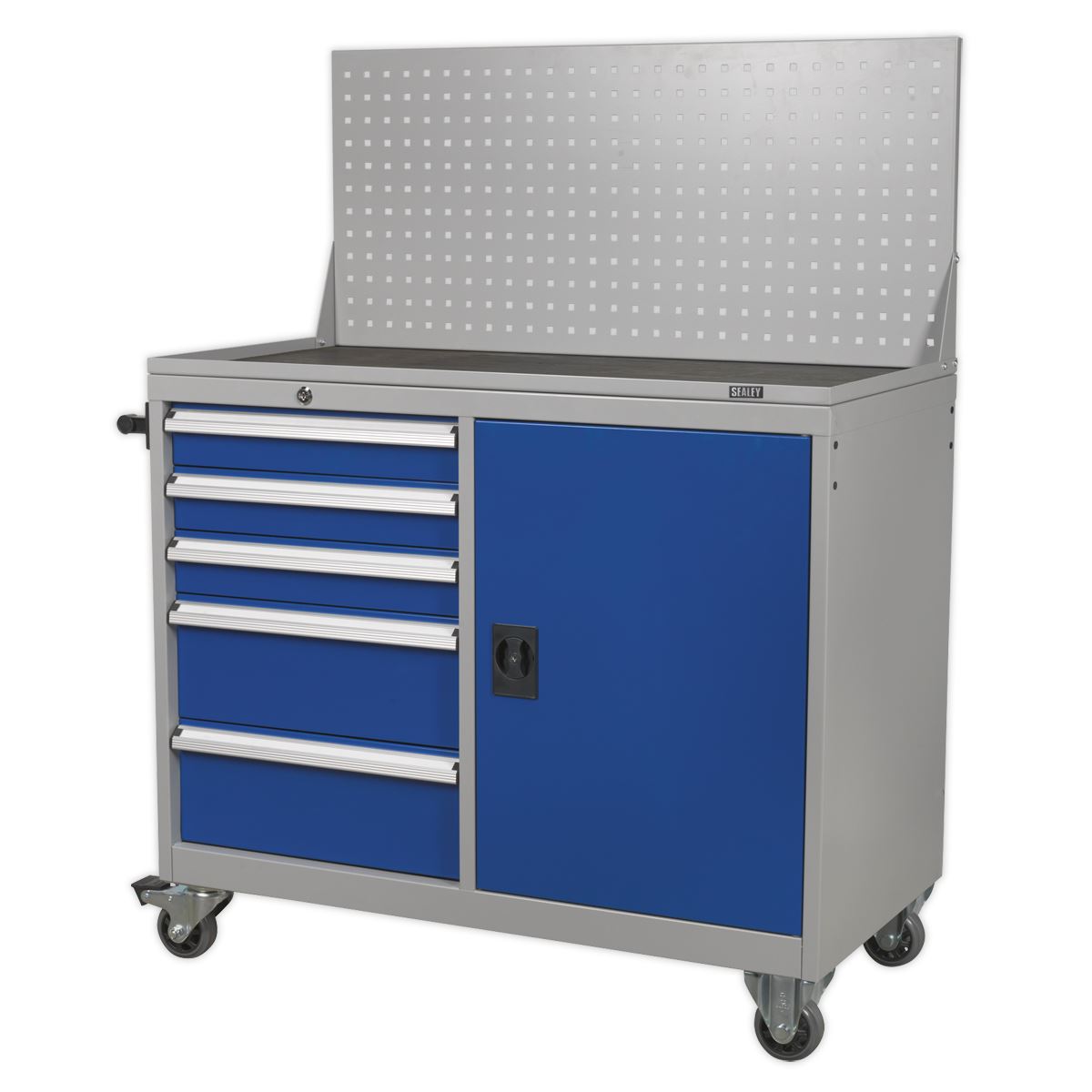 Sealey Industrial Mobile Workstation 5 Drawer & 1 Shelf Locker API1103A