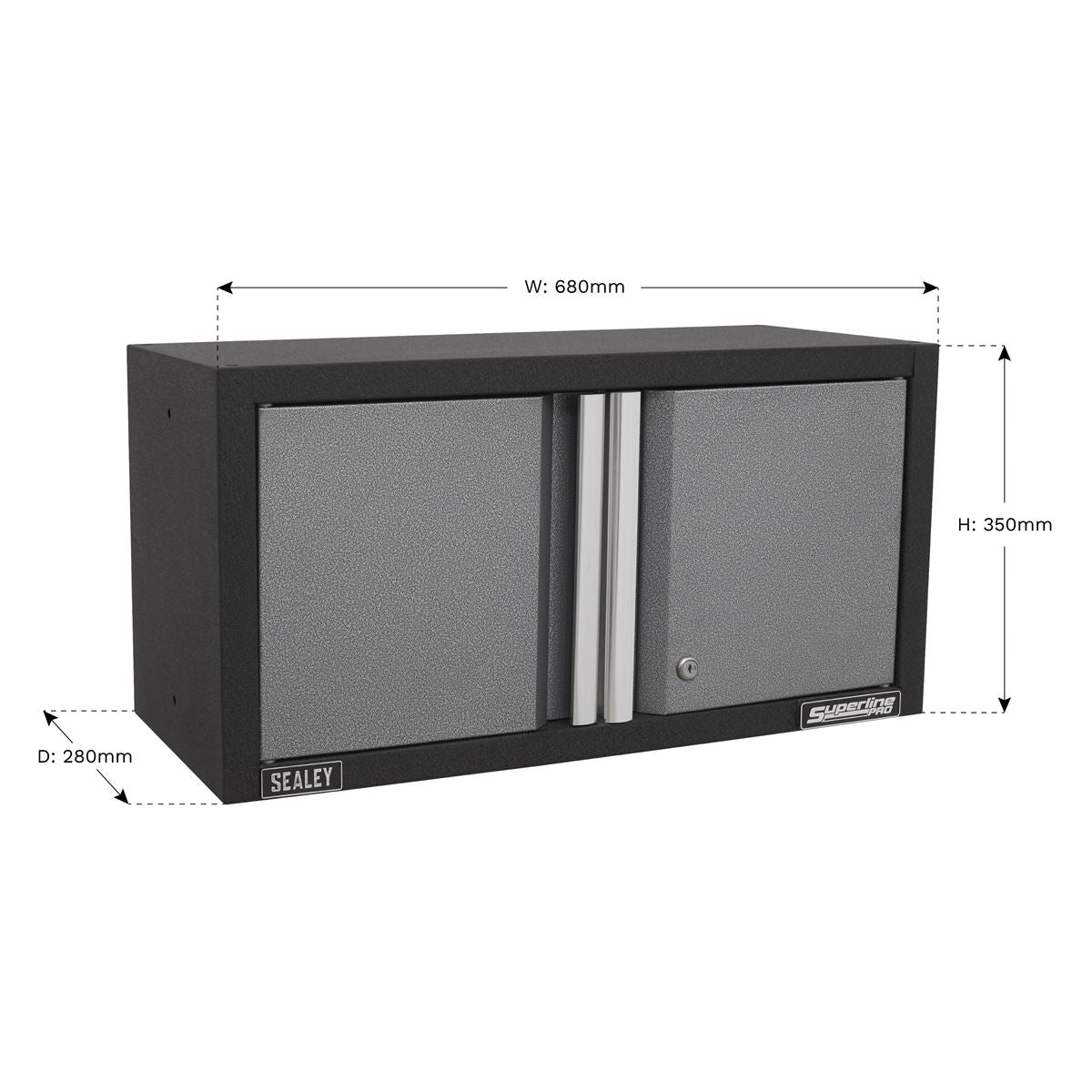 Sealey Modular Wall Cabinet 2 Door 680mm APMS65