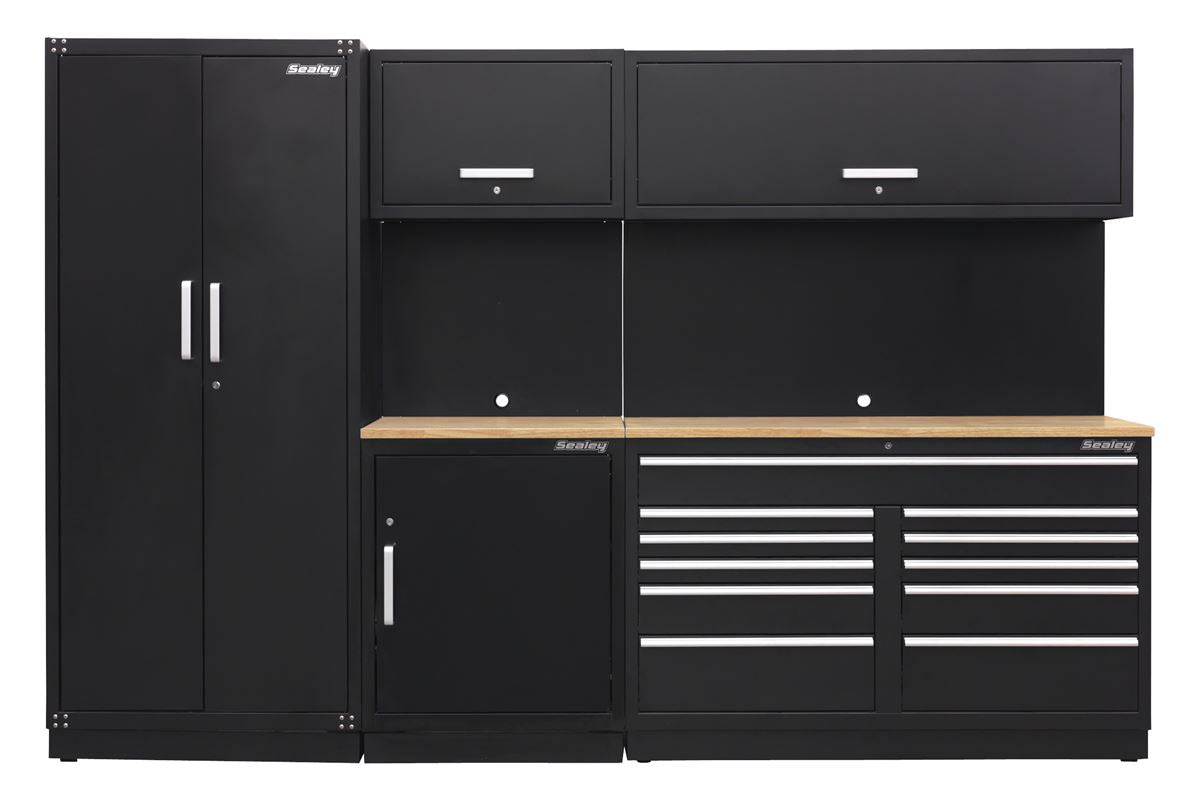 Sealey Premier 3.3m Storage System - Oak Worktop APMSCOMBO2W