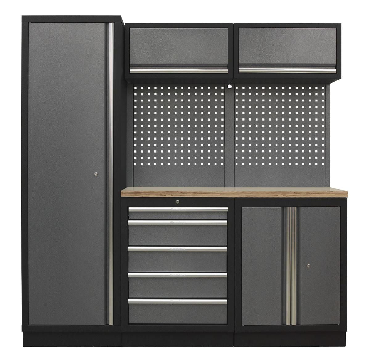 Sealey Superline PRO® Storage System - Wood Worktop APMSSTACK02W