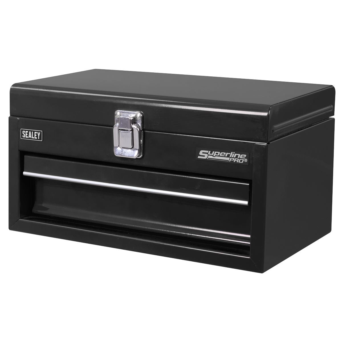 Sealey 1 Drawer Mini Steel Toolbox Black 260 x 166 x 142mm APMTB2