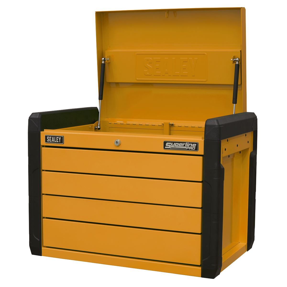 Sealey 4-Drawer Push-to-Open Topchest with Ball-Bearing Slides - Orange APPD4O