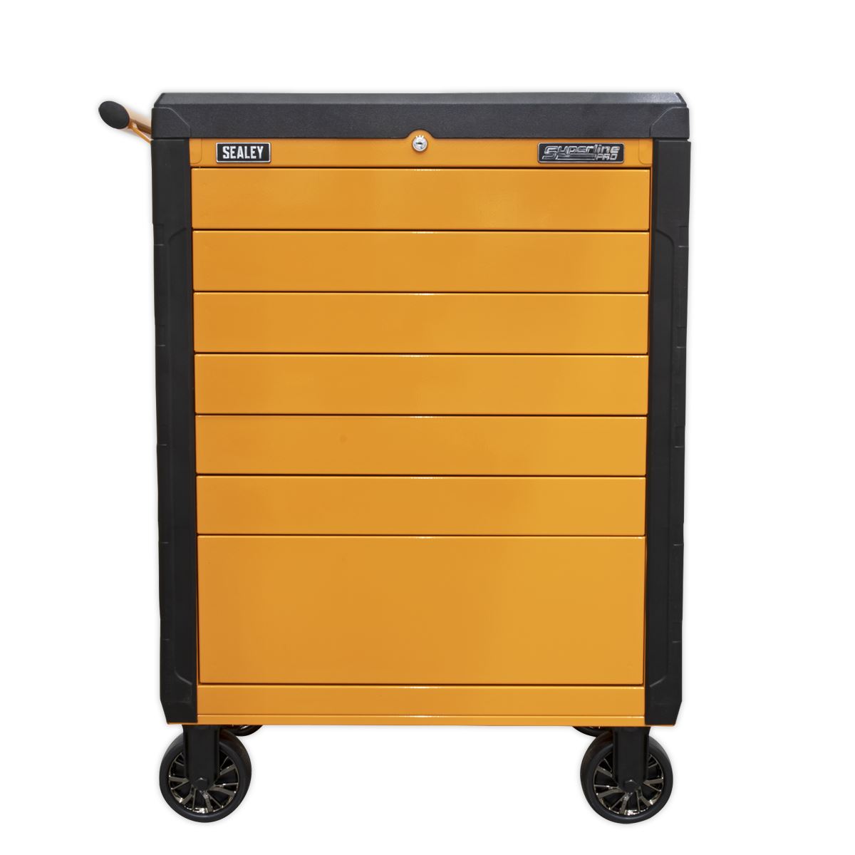 Sealey Rollcab 7 Drawer Push-To-Open - Orange APPD7O