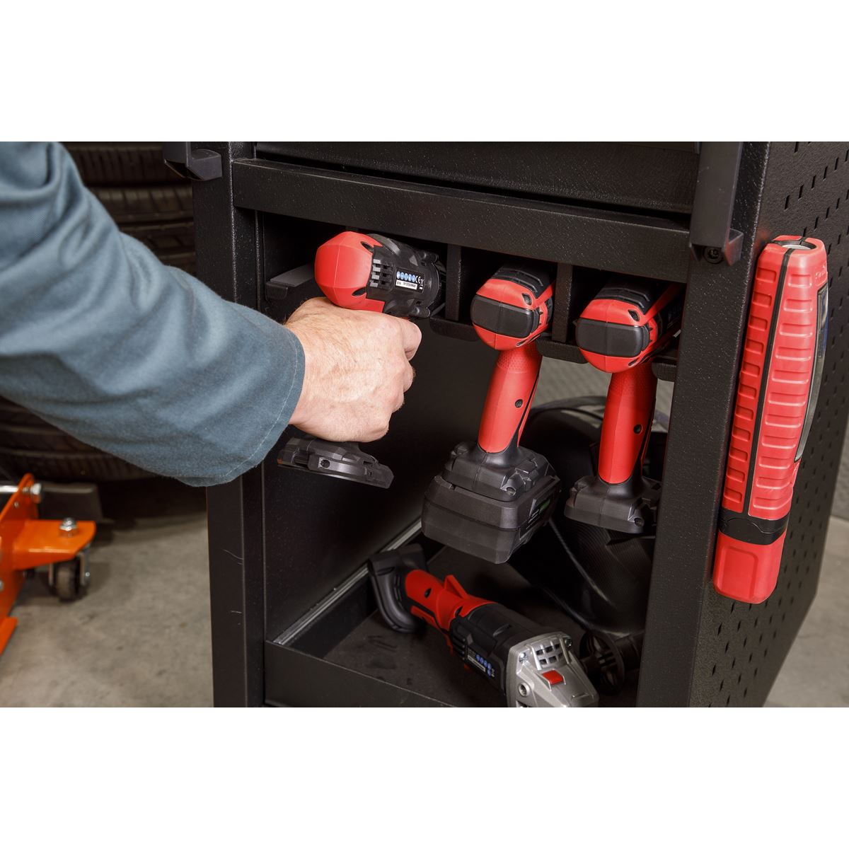 Sealey 8 Power Tool Rack Trolley 450mm APPTR8