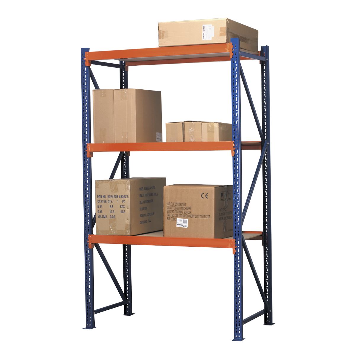 Sealey APR2701 Heavy-Duty Shelving Unit with 3 Beam Sets 900kg Capacity Per Level