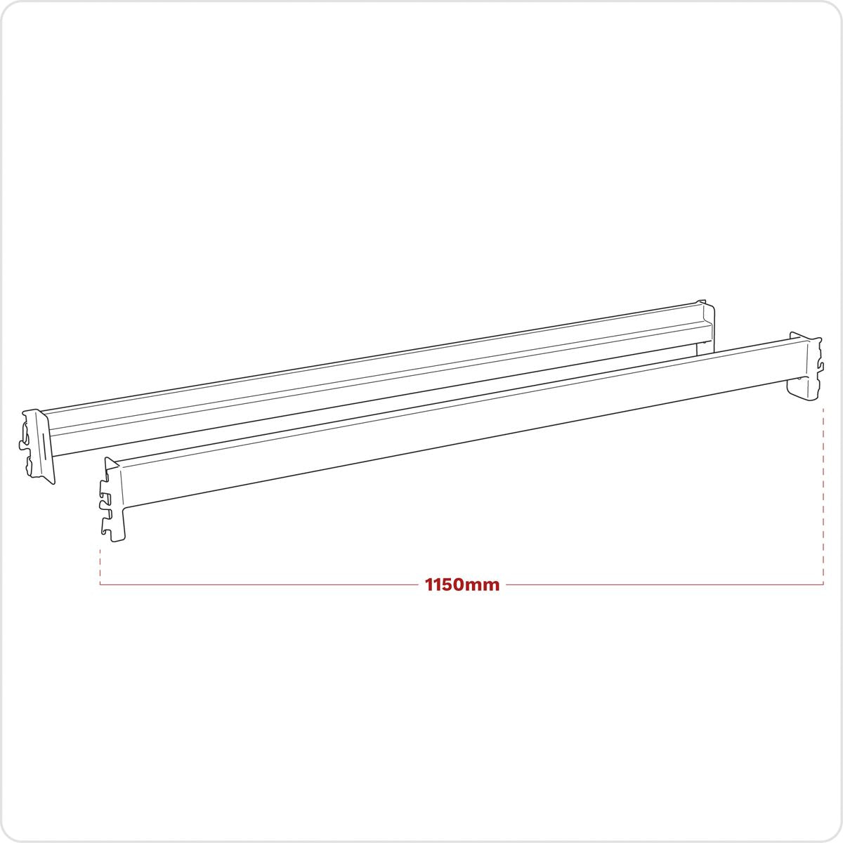 Sealey Cross Beam 1150mm - Pair 900kg Capacity APRB1152