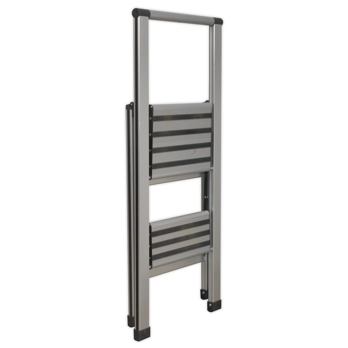 Sealey Aluminium Professional Folding Step Ladder 2-Step 150kg Capacity APSL2
