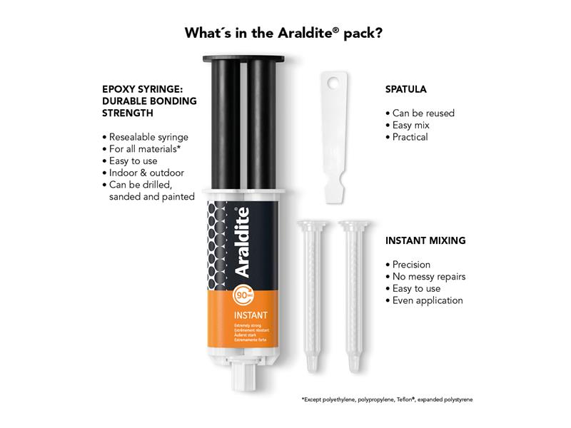 Araldite® Instant Epoxy Syringe 24ml ARA400012