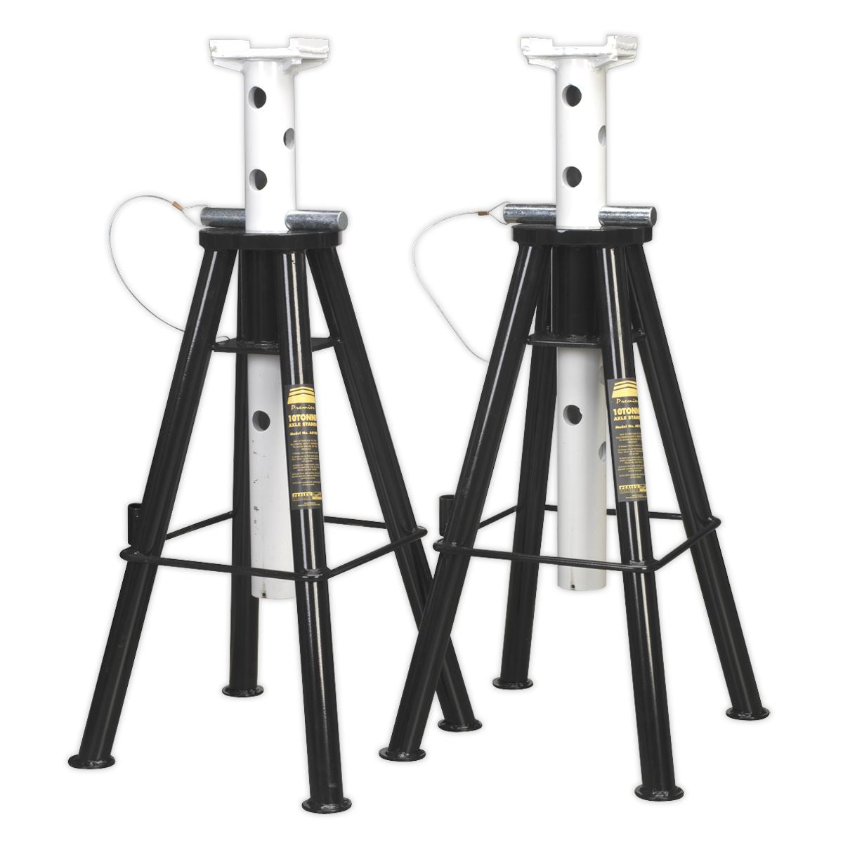 Sealey Axle Stands (Pair) 10 Tonne Capacity per Stand High Level AS10H