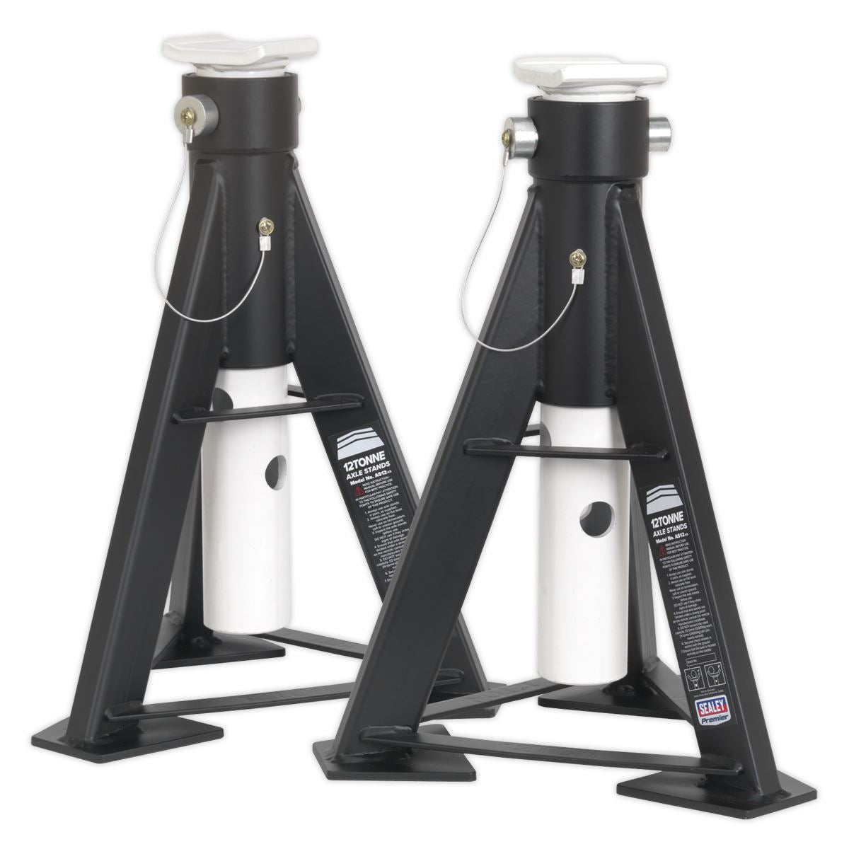 Sealey Axle Stands (Pair) 12 Tonne Capacity per Stand AS12