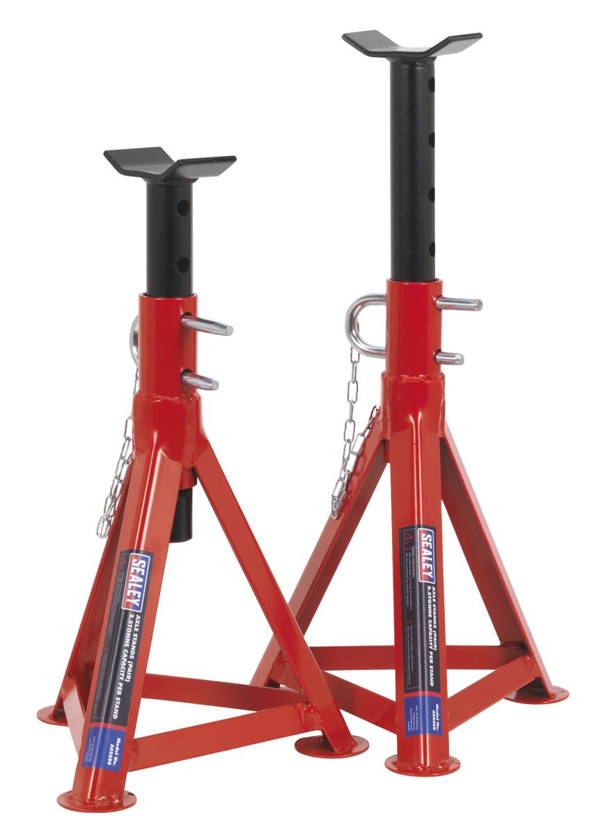 Sealey Axle Stands (Pair) 2.5 Tonne Capacity per Stand AS2500