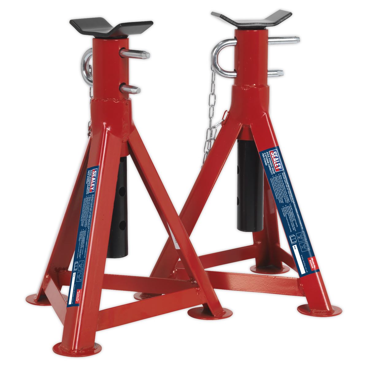 Sealey Axle Stands (Pair) 2.5 Tonne Capacity per Stand AS2500