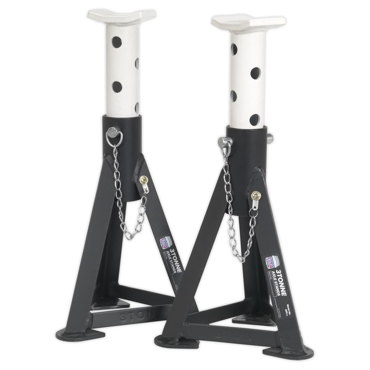 Sealey Axle Stands (Pair) 3 Tonne Capacity per Stand - White AS3
