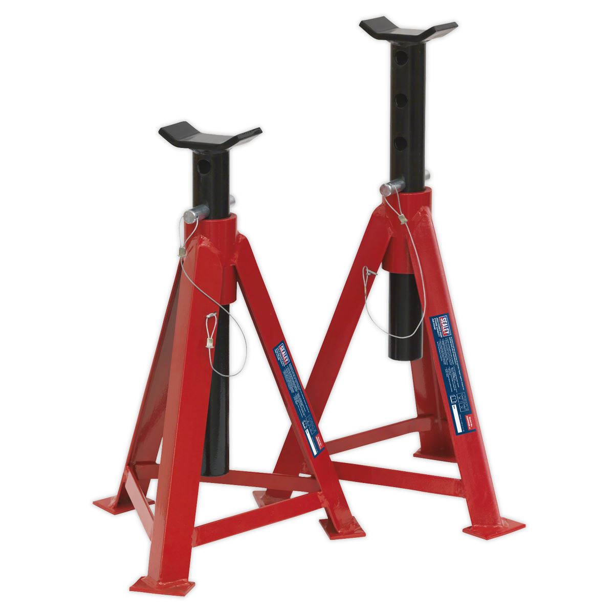 Sealey Axle Stands (Pair) 5 Tonne Capacity per Stand AS5000M