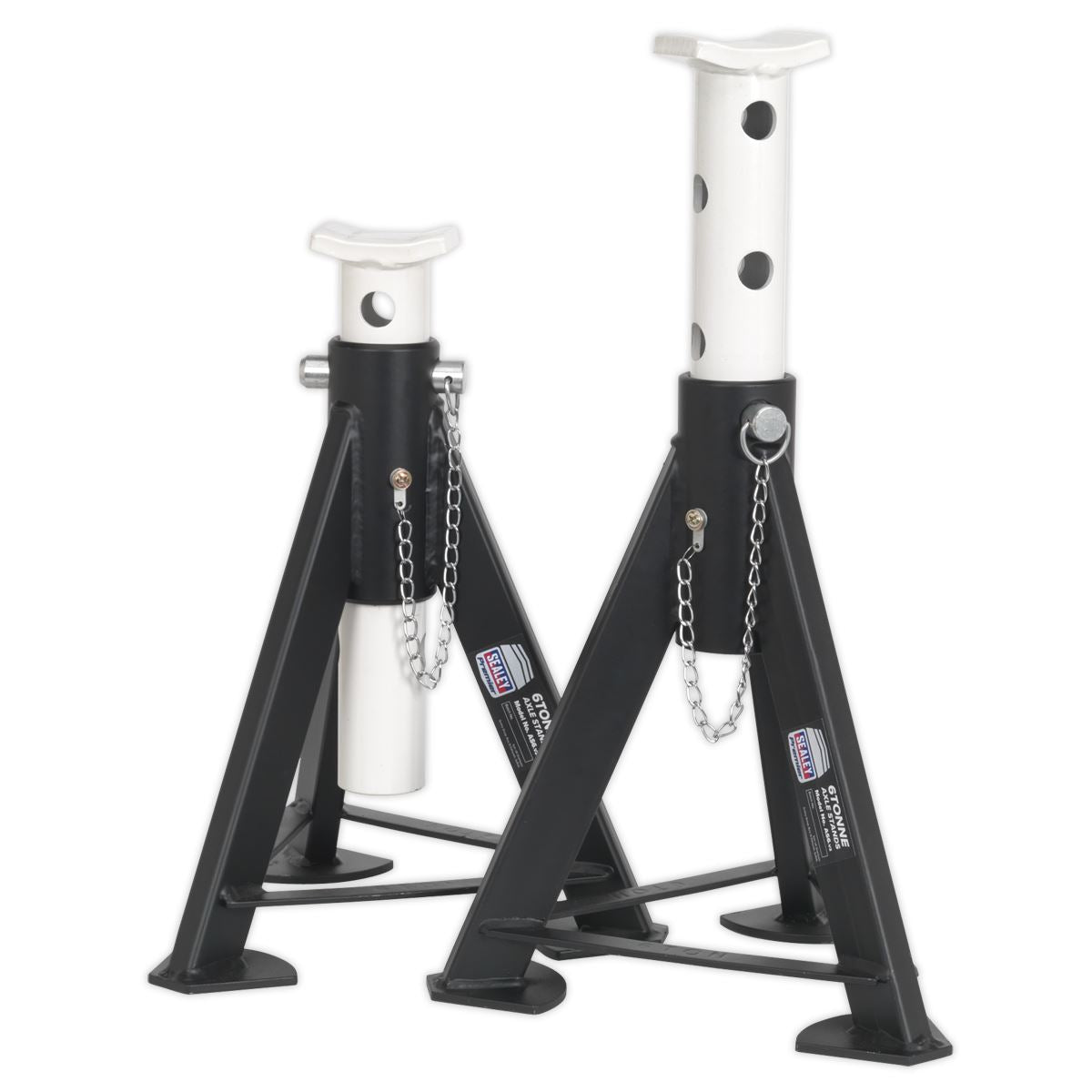 Sealey Axle Stands (Pair) 6 Tonne Capacity per Stand - White AS6